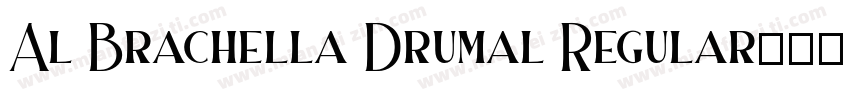 Al Brachella Drumal Regular字体转换